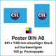 Poster DIN A0 Hoch- und Querformat – Vollflächiger Druck